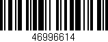 Código de barras (EAN, GTIN, SKU, ISBN): '46996614'