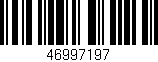 Código de barras (EAN, GTIN, SKU, ISBN): '46997197'