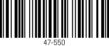 Código de barras (EAN, GTIN, SKU, ISBN): '47-550'