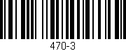 Código de barras (EAN, GTIN, SKU, ISBN): '470-3'