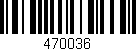 Código de barras (EAN, GTIN, SKU, ISBN): '470036'