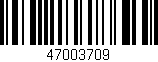 Código de barras (EAN, GTIN, SKU, ISBN): '47003709'