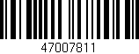 Código de barras (EAN, GTIN, SKU, ISBN): '47007811'