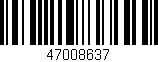 Código de barras (EAN, GTIN, SKU, ISBN): '47008637'