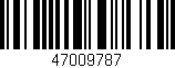 Código de barras (EAN, GTIN, SKU, ISBN): '47009787'