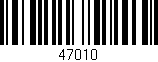 Código de barras (EAN, GTIN, SKU, ISBN): '47010'