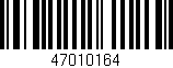 Código de barras (EAN, GTIN, SKU, ISBN): '47010164'