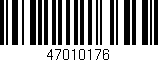 Código de barras (EAN, GTIN, SKU, ISBN): '47010176'