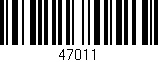Código de barras (EAN, GTIN, SKU, ISBN): '47011'