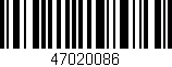 Código de barras (EAN, GTIN, SKU, ISBN): '47020086'