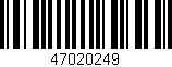 Código de barras (EAN, GTIN, SKU, ISBN): '47020249'