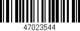 Código de barras (EAN, GTIN, SKU, ISBN): '47023544'