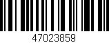 Código de barras (EAN, GTIN, SKU, ISBN): '47023859'