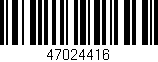 Código de barras (EAN, GTIN, SKU, ISBN): '47024416'
