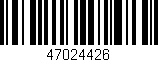 Código de barras (EAN, GTIN, SKU, ISBN): '47024426'