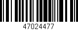 Código de barras (EAN, GTIN, SKU, ISBN): '47024477'