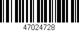 Código de barras (EAN, GTIN, SKU, ISBN): '47024728'