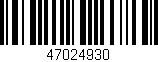 Código de barras (EAN, GTIN, SKU, ISBN): '47024930'