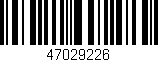 Código de barras (EAN, GTIN, SKU, ISBN): '47029226'