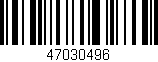 Código de barras (EAN, GTIN, SKU, ISBN): '47030496'