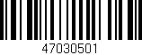 Código de barras (EAN, GTIN, SKU, ISBN): '47030501'