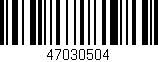 Código de barras (EAN, GTIN, SKU, ISBN): '47030504'