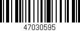 Código de barras (EAN, GTIN, SKU, ISBN): '47030595'