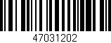 Código de barras (EAN, GTIN, SKU, ISBN): '47031202'