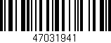 Código de barras (EAN, GTIN, SKU, ISBN): '47031941'