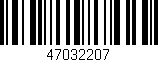 Código de barras (EAN, GTIN, SKU, ISBN): '47032207'
