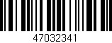 Código de barras (EAN, GTIN, SKU, ISBN): '47032341'