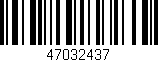Código de barras (EAN, GTIN, SKU, ISBN): '47032437'