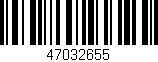 Código de barras (EAN, GTIN, SKU, ISBN): '47032655'