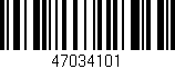 Código de barras (EAN, GTIN, SKU, ISBN): '47034101'