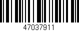 Código de barras (EAN, GTIN, SKU, ISBN): '47037911'