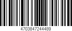 Código de barras (EAN, GTIN, SKU, ISBN): '4703847244489'
