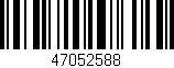 Código de barras (EAN, GTIN, SKU, ISBN): '47052588'