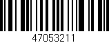 Código de barras (EAN, GTIN, SKU, ISBN): '47053211'