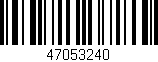 Código de barras (EAN, GTIN, SKU, ISBN): '47053240'