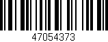 Código de barras (EAN, GTIN, SKU, ISBN): '47054373'