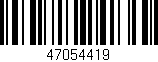 Código de barras (EAN, GTIN, SKU, ISBN): '47054419'