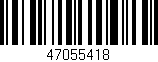 Código de barras (EAN, GTIN, SKU, ISBN): '47055418'
