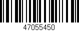 Código de barras (EAN, GTIN, SKU, ISBN): '47055450'