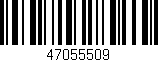 Código de barras (EAN, GTIN, SKU, ISBN): '47055509'