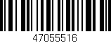 Código de barras (EAN, GTIN, SKU, ISBN): '47055516'