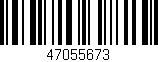 Código de barras (EAN, GTIN, SKU, ISBN): '47055673'