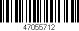 Código de barras (EAN, GTIN, SKU, ISBN): '47055712'
