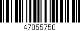 Código de barras (EAN, GTIN, SKU, ISBN): '47055750'