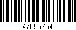 Código de barras (EAN, GTIN, SKU, ISBN): '47055754'