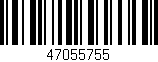 Código de barras (EAN, GTIN, SKU, ISBN): '47055755'